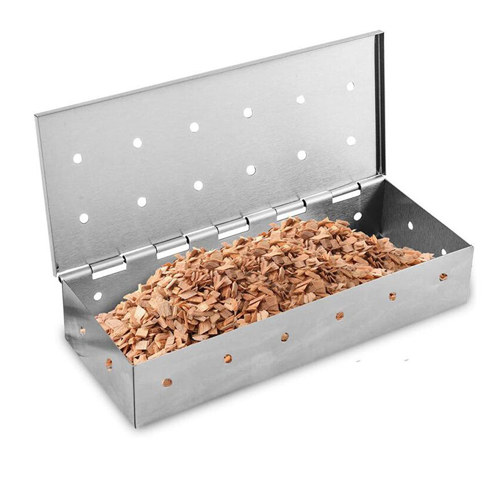 Outdoor BBQ Wood Chip Smoker B - đánh giá và giá Smoker Box Wood Chip