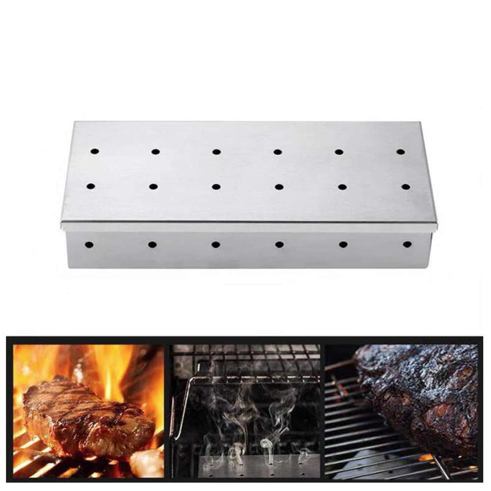 Outdoor BBQ Wood Chip Smoker B - đánh giá và giá Smoker Box Wood Chip