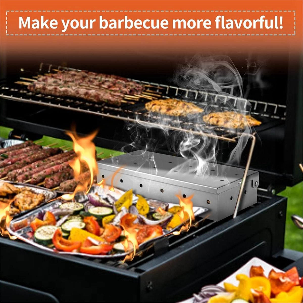 A72P Stainless Steel BBQ Smoke - đánh giá và giá Smoker Box Wood Chip