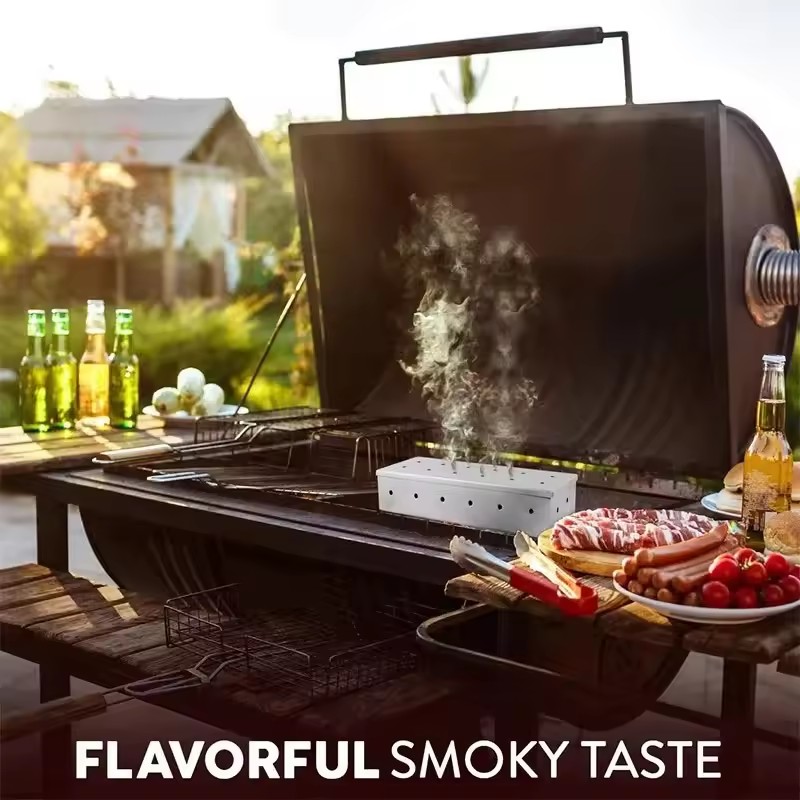 Stainless Steel Smoker Box – W - đánh giá và giá Smoker Box Wood Chip