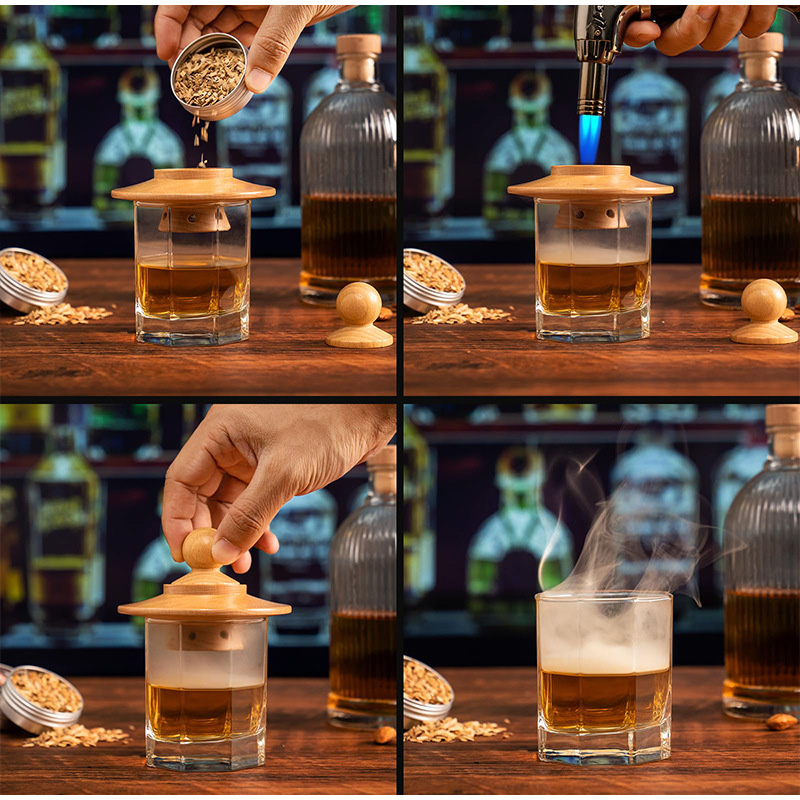 Premium Whiskey Cocktail Smoke - đánh giá và giá Smoker Box Wood Chip