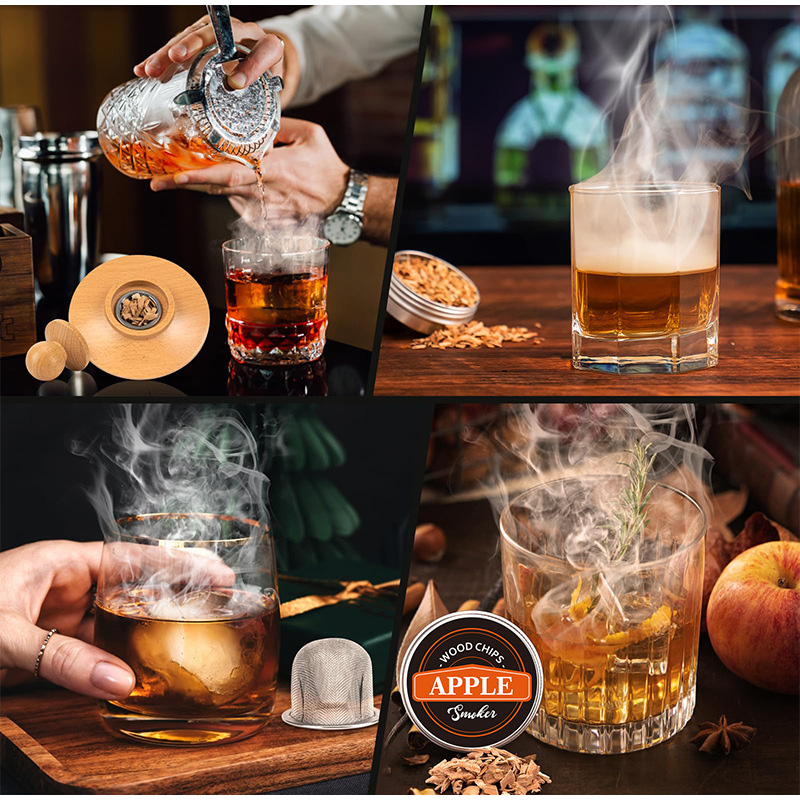 Premium Whiskey Cocktail Smoke - đánh giá và giá Smoker Box Wood Chip