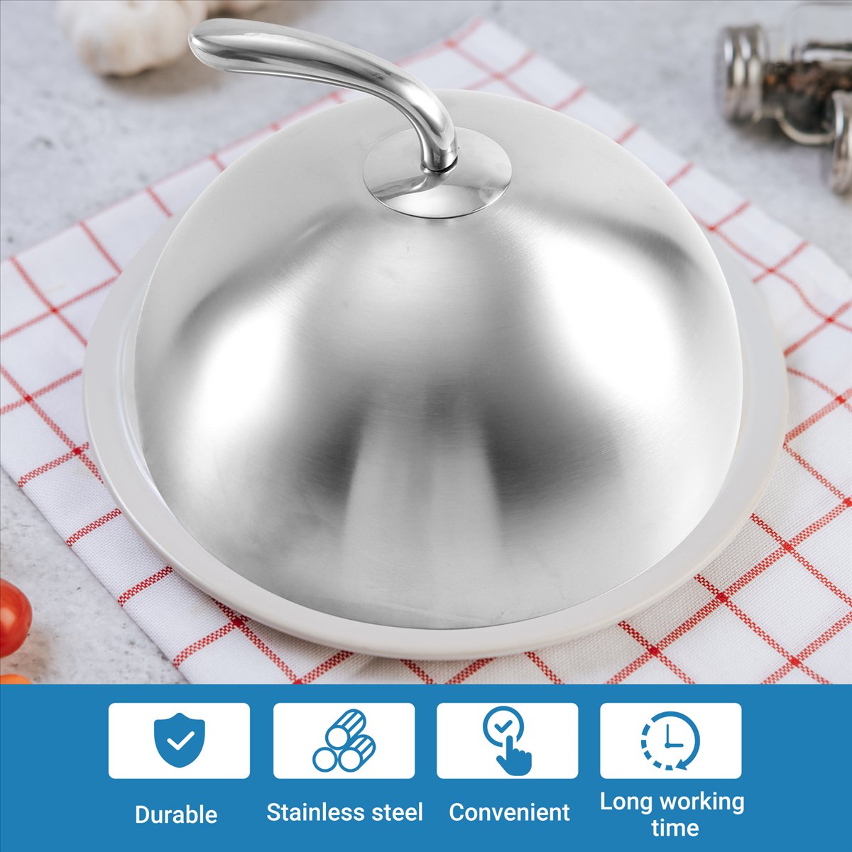 1Pcs 24cm Stainless Steel Stea - đánh giá và giá Home Cooking Meal