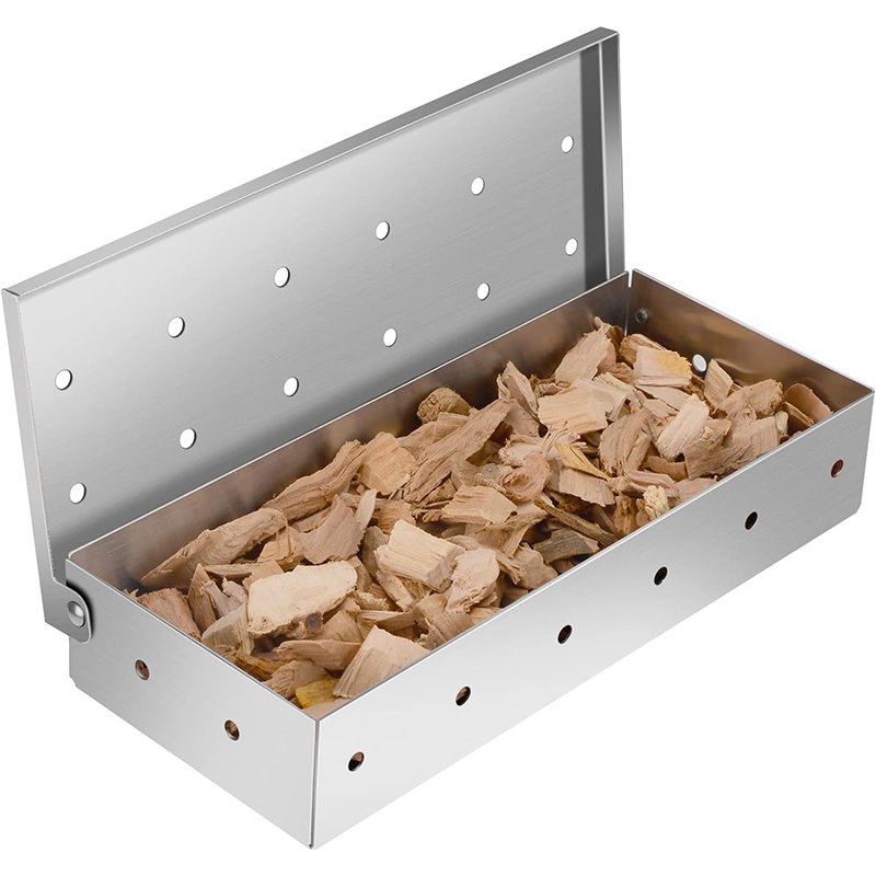 BBQ Smoker Box Stainless Steel - đánh giá và giá Smoker Box Wood Chip
