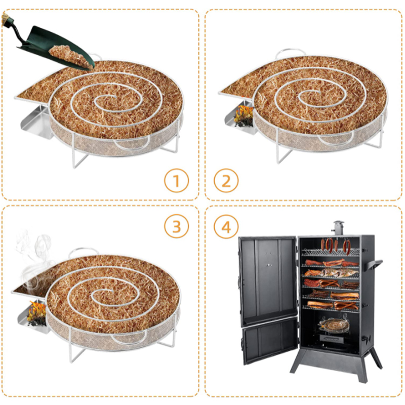 Cold Smoke Generator BBQ Acces - đánh giá và giá Smoker Box Wood Chip