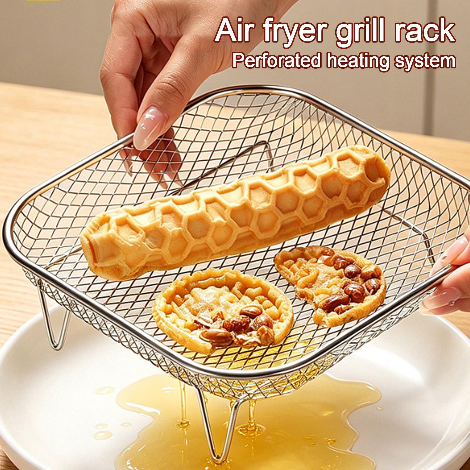 Air Fryer Rack Square Food Gra - đánh giá và giá Home Cooking Show