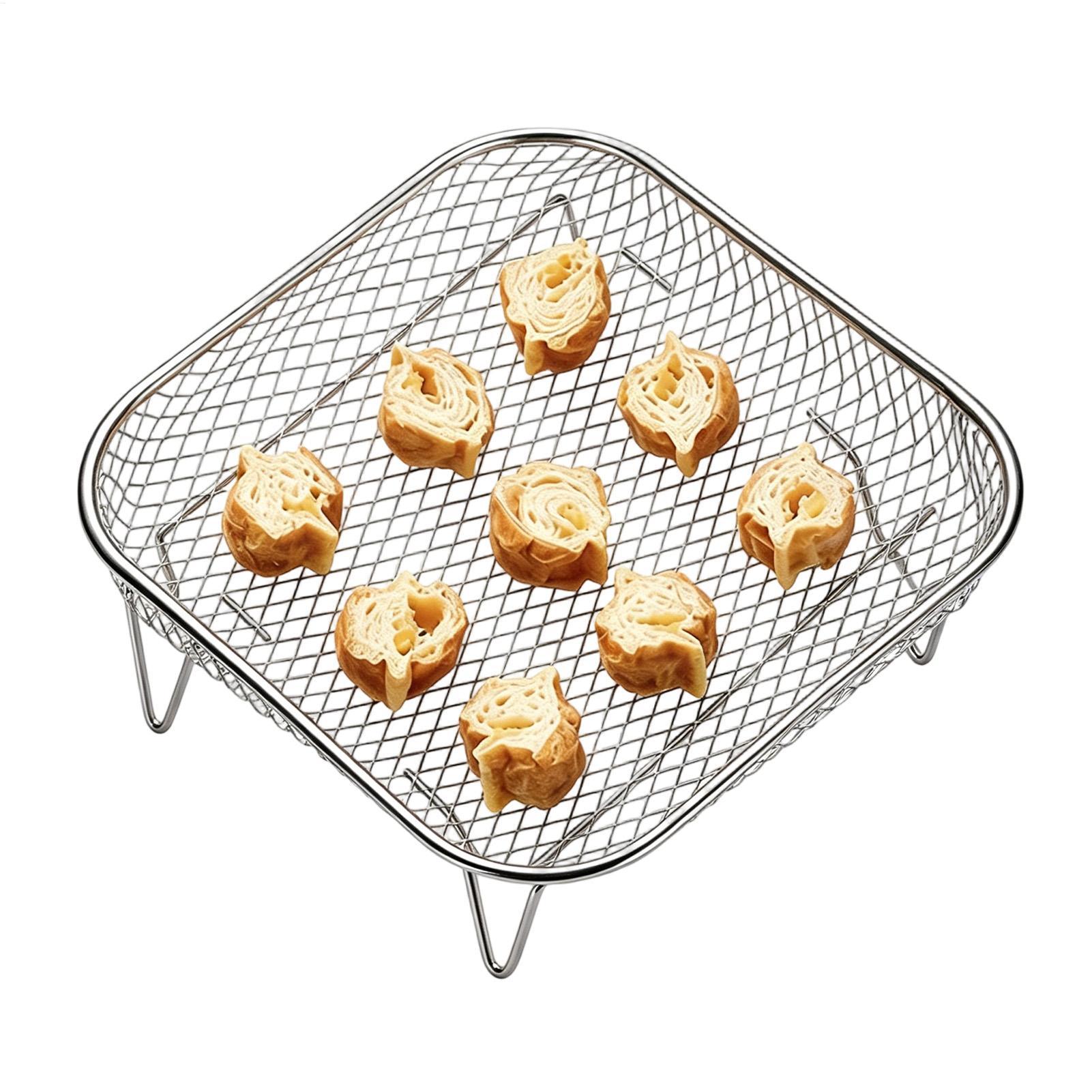 Air Fryer Rack Square Food Gra - đánh giá và giá Home Cooking Show