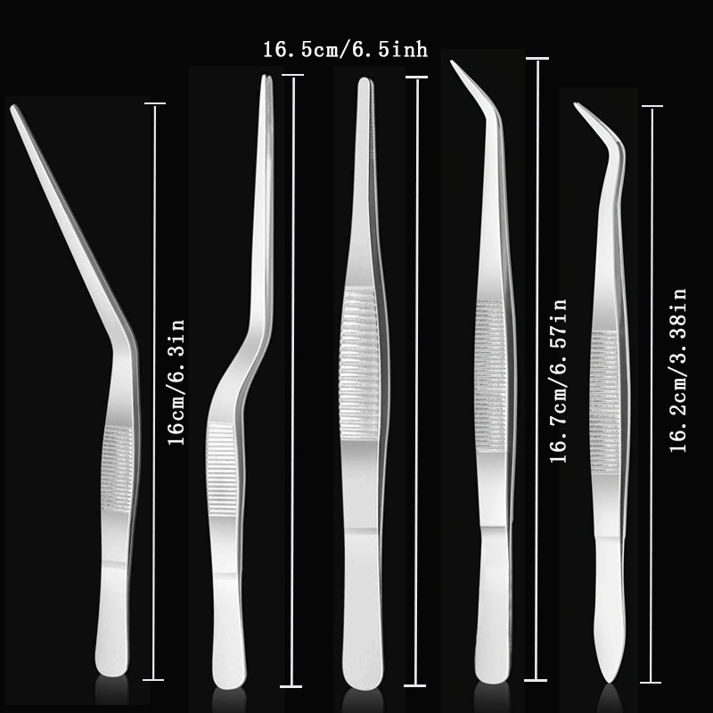 Stainless Steel Plating Tongs  - đánh giá và giá Home Cooking Utensil Set