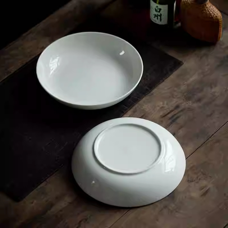 9.6 Inch White Porcelain Deep  - đánh giá và giá Home Cooking Meal