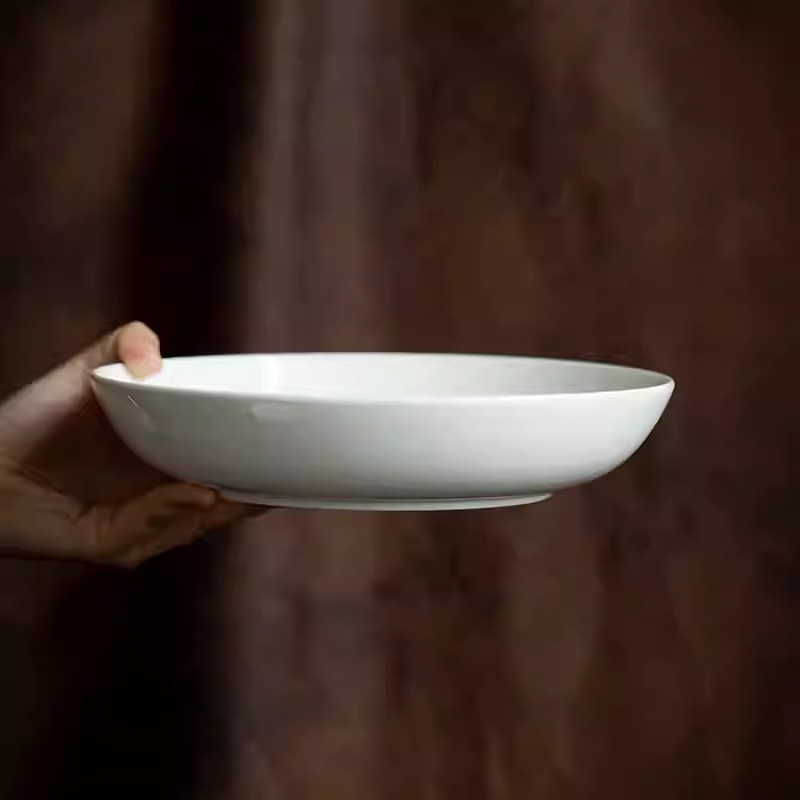 9.6 Inch White Porcelain Deep  - đánh giá và giá Home Cooking Meal