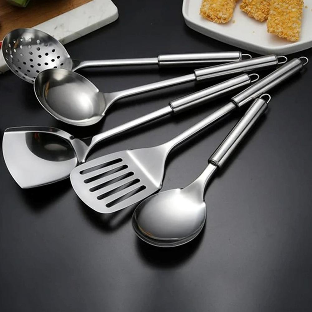 5PCS/SET Stainless Steel Pract - đánh giá và giá Home Cooking Utensil Set