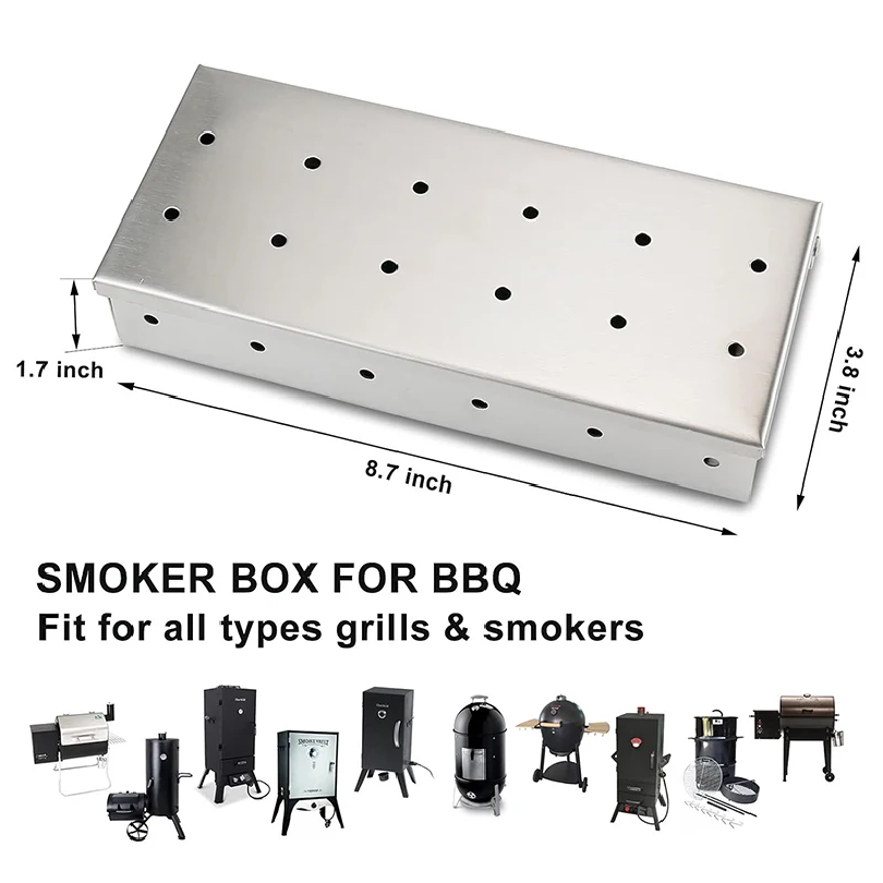 Smoker Box for Wood Chips Stai - đánh giá và giá Smoker Box Wood Chip