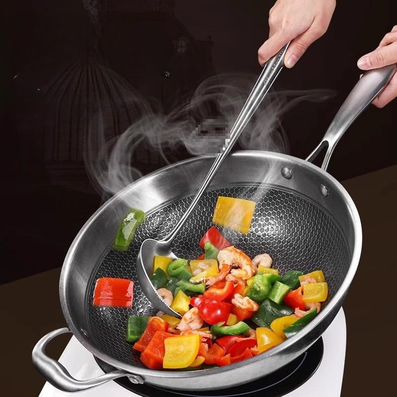 Food Stainless Steel Wok Spatu - đánh giá và giá Home Cooking Utensil Set